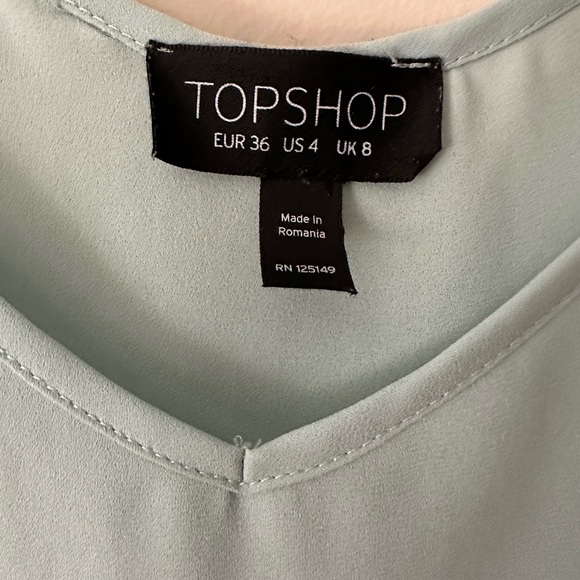 Topshop Women’s Light Green Camisole size 4 - Picture 3 of 7